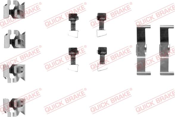 QUICK BRAKE 109-1034 - Комплектующие для колодок дискового тормоза unicars.by