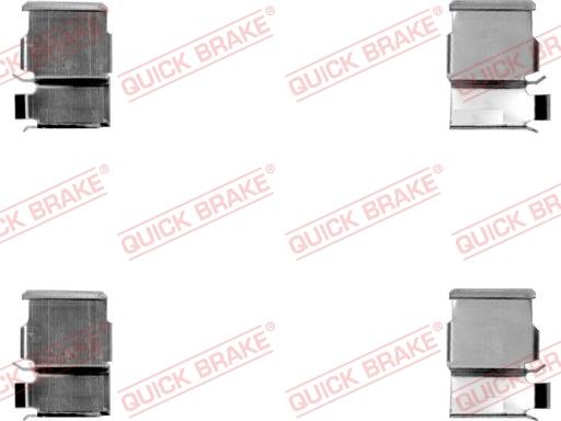 QUICK BRAKE 109-1033-1 - Комплектующие для колодок дискового тормоза unicars.by