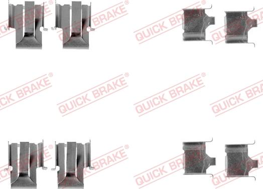 QUICK BRAKE 1091078 - Комплектующие для колодок дискового тормоза unicars.by