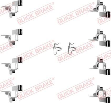 QUICK BRAKE 1091191 - Комплектующие для колодок дискового тормоза unicars.by