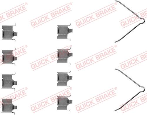 QUICK BRAKE 1091166 - Комплектующие для колодок дискового тормоза unicars.by