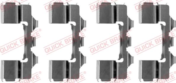 QUICK BRAKE 1091104 - Комплектующие для колодок дискового тормоза unicars.by