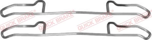 QUICK BRAKE 1091100 - Комплектующие для колодок дискового тормоза unicars.by