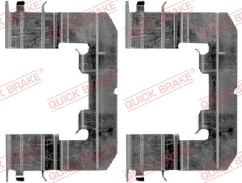 QUICK BRAKE 109-1865R-1 - Комплектующие для колодок дискового тормоза unicars.by