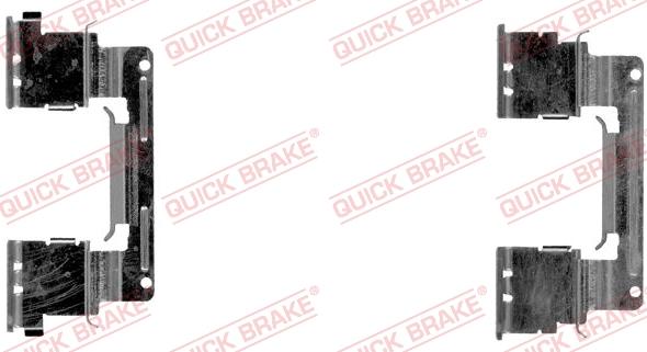 QUICK BRAKE 109-1838R-1 - Комплектующие для колодок дискового тормоза unicars.by