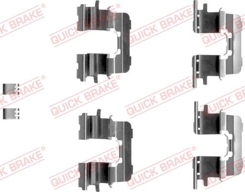 QUICK BRAKE 1091290 - Комплектующие для колодок дискового тормоза unicars.by