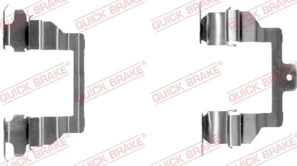 QUICK BRAKE 109-1291-1 - Комплектующие для колодок дискового тормоза unicars.by