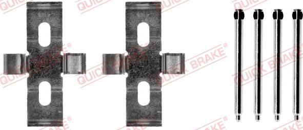 QUICK BRAKE 109-1248 - Комплектующие для колодок дискового тормоза unicars.by