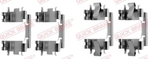 QUICK BRAKE 1091257 - Комплектующие для колодок дискового тормоза unicars.by