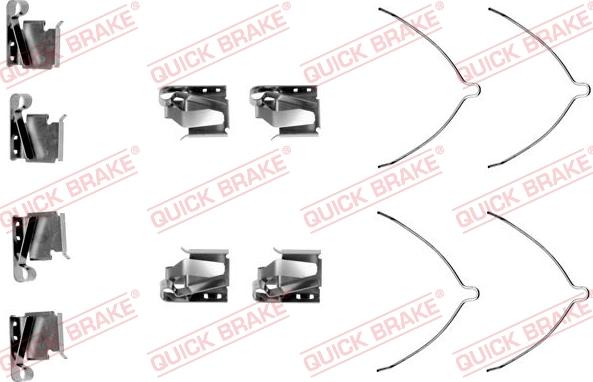 QUICK BRAKE 1091269 - Комплектующие для колодок дискового тормоза unicars.by