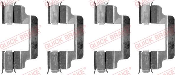 QUICK BRAKE 1091230 - Комплектующие для колодок дискового тормоза unicars.by