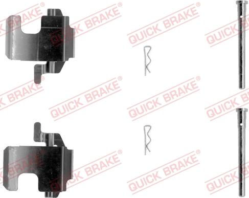 QUICK BRAKE 1091273 - Комплектующие для колодок дискового тормоза unicars.by