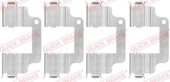 QUICK BRAKE 1091740 - Комплектующие для колодок дискового тормоза unicars.by