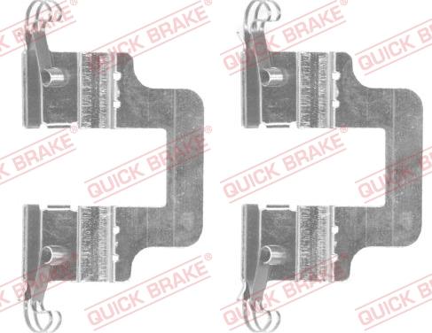 QUICK BRAKE 109-1766-1 - Комплектующие для колодок дискового тормоза unicars.by