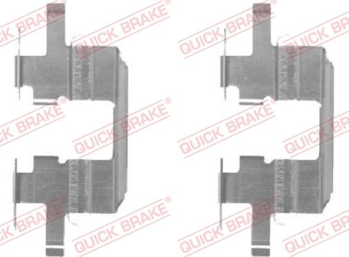 QUICK BRAKE 109-1711-1 - Комплектующие для колодок дискового тормоза unicars.by