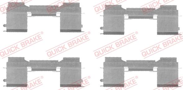 QUICK BRAKE 1091729 - Комплектующие для колодок дискового тормоза unicars.by