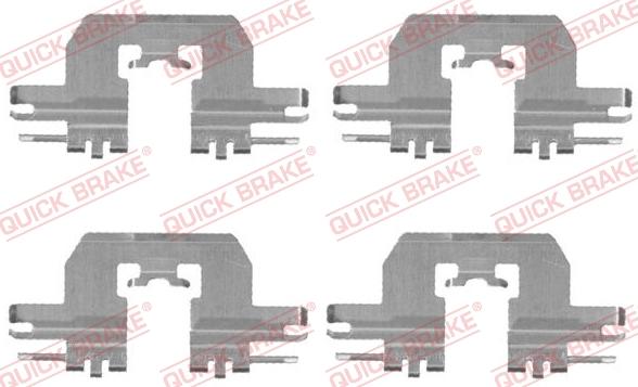 QUICK BRAKE 1091724 - Комплектующие для колодок дискового тормоза unicars.by