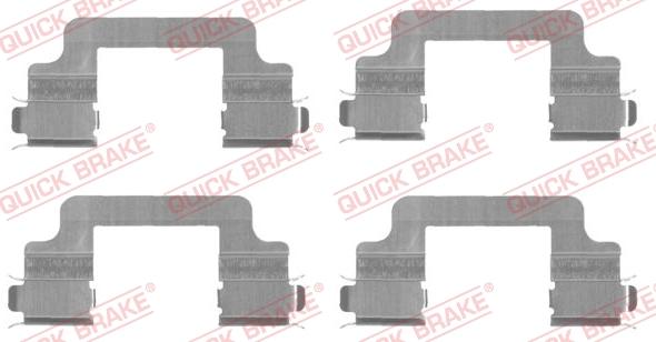 QUICK BRAKE 1091727 - Комплектующие для колодок дискового тормоза unicars.by