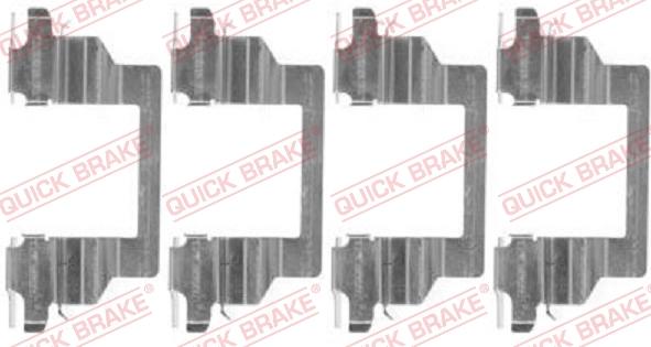 QUICK BRAKE 1091778 - Комплектующие для колодок дискового тормоза unicars.by