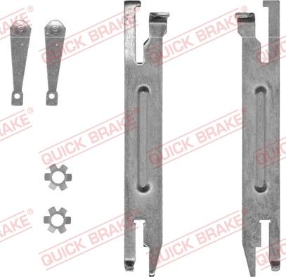 QUICK BRAKE 105 53 004 - Комплект регулятора, барабанный тормозной механизм unicars.by