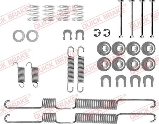 QUICK BRAKE 1050698 - Комплектующие, барабанный тормозной механизм unicars.by