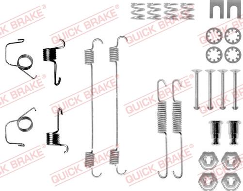 QUICK BRAKE 1050617 - Комплектующие, барабанный тормозной механизм unicars.by