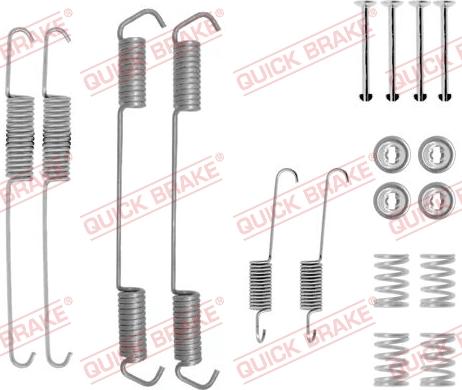 QUICK BRAKE 1050689 - Комплектующие, барабанный тормозной механизм unicars.by