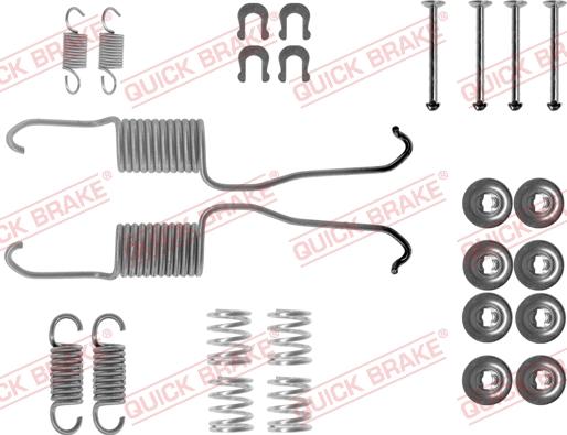 QUICK BRAKE 105-0684 - Комплектующие, барабанный тормозной механизм unicars.by