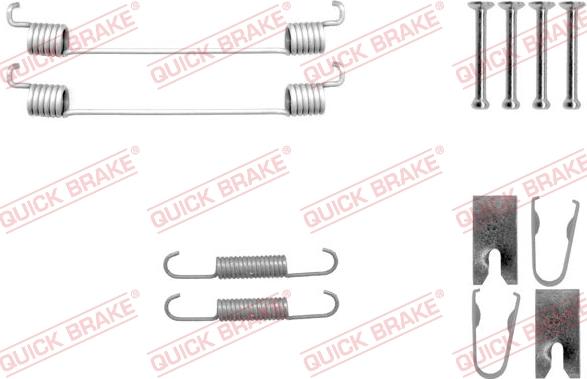 QUICK BRAKE 105-0042 - Комплектующие, барабанный тормозной механизм unicars.by