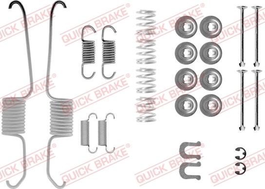 QUICK BRAKE 105-0003 - Комплектующие, барабанный тормозной механизм unicars.by