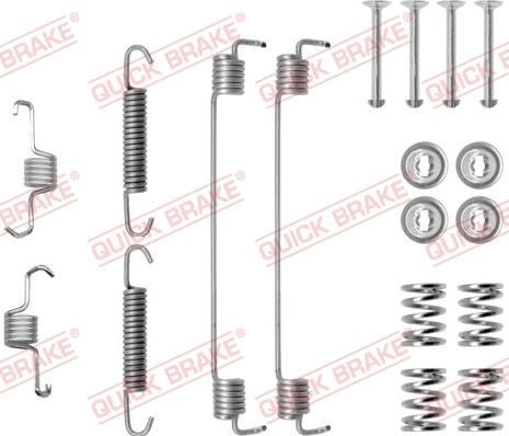 QUICK BRAKE 105-0819 - Комплектующие, барабанный тормозной механизм unicars.by