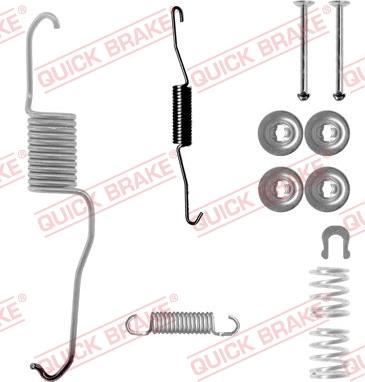 QUICK BRAKE 10508861R - Комплектующие, барабанный тормозной механизм unicars.by