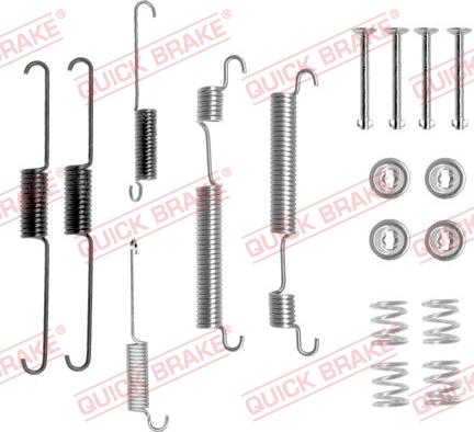 QUICK BRAKE 105-0824 - Комплектующие, барабанный тормозной механизм unicars.by