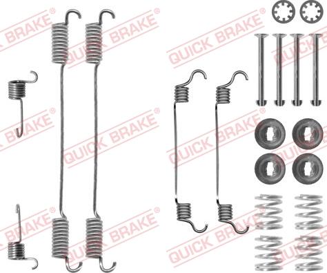 QUICK BRAKE 105-0740 - Комплектующие, барабанный тормозной механизм unicars.by