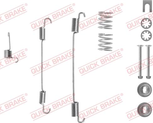 QUICK BRAKE 10507471R - Комплектующие, барабанный тормозной механизм unicars.by