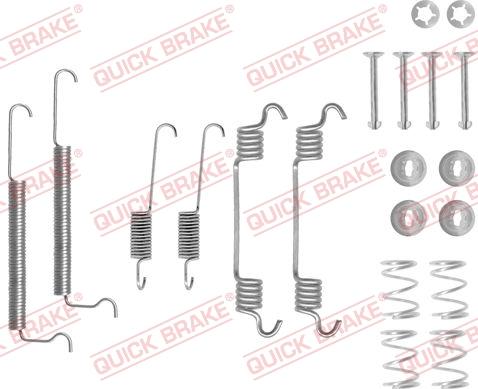 QUICK BRAKE 1050709 - Комплектующие, барабанный тормозной механизм unicars.by