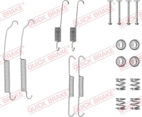 QUICK BRAKE 1050701 - Комплектующие, барабанный тормозной механизм unicars.by