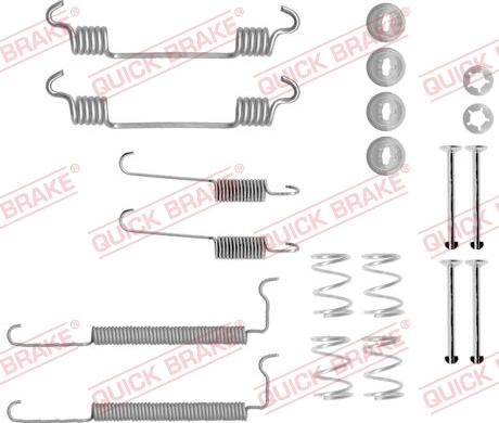 QUICK BRAKE 1050710 - Комплектующие, барабанный тормозной механизм unicars.by