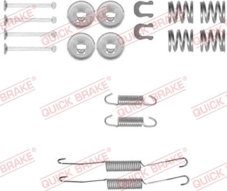 QUICK BRAKE 1050778 - Комплектующие, барабанный тормозной механизм unicars.by