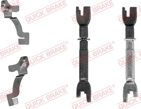 QUICK BRAKE 108 53 017 - Комплект регулятора, барабанный тормозной механизм unicars.by