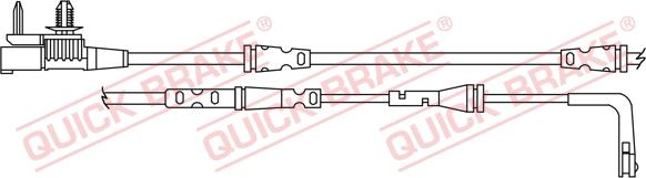 QUICK BRAKE WS 0408 A - Сигнализатор, износ тормозных колодок unicars.by