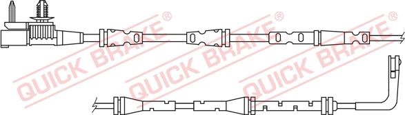 QUICK BRAKE WS 0419 A - Сигнализатор, износ тормозных колодок unicars.by