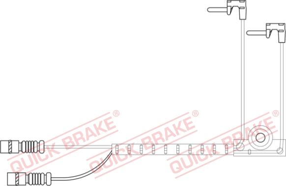 QUICK BRAKE WS 0422 A - Сигнализатор, износ тормозных колодок unicars.by