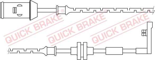 QUICK BRAKE WS 0165 A - Сигнализатор, износ тормозных колодок unicars.by