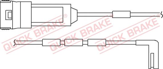 QUICK BRAKE WS 0124 A - Сигнализатор, износ тормозных колодок unicars.by