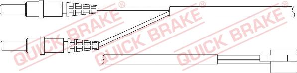 QUICK BRAKE WS 0170 A - Сигнализатор, износ тормозных колодок unicars.by