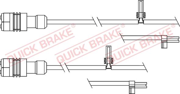 QUICK BRAKE WS 0343 A - Сигнализатор, износ тормозных колодок unicars.by