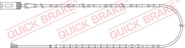 QUICK BRAKE WS 0355 A - Сигнализатор, износ тормозных колодок unicars.by