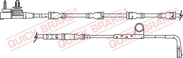 QUICK BRAKE WS 0364 A - Сигнализатор, износ тормозных колодок unicars.by