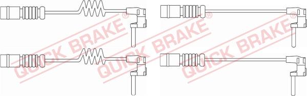 QUICK BRAKE WS 0301 A - Сигнализатор, износ тормозных колодок unicars.by